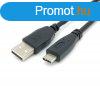 EQuip USB-C 2.0 to USB-A cable 2m Black