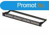 EQuip 48-Port Keystone Cat.6 Unshielded Patch Panel Black