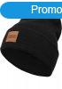 Urban Classics Leatherpatch Long Beanie black