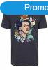 Mr. Tee Ladies Frida Kahlo Flower Tee navy