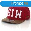 Streetz Iz Watchin Logo 2 Tone Snapback Burgundy