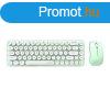 Wireless keyboard + mouse set MOFII Bean 2.4G (White-Green)