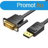 DisplayPort-DVI 2 m-es kbel Vention HAFBH (fekete)