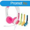 vezetkes fejhallgat gyerekeknek BuddyPhones School+ (pink)