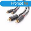 Kbel 2x RCA (Cinch) - 2x RCA (Cinch) UGREEN AV104 1m (feket