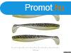 Reiva Flat Minnow Shad Gumihal Fekete Ezst Flitter 12,5cm 3