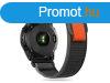 Garmin Fenix 5 / 6 / 6 Pro / 7 nylon raszj - fekete/naranc