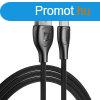 USB-C Remax Lesu Pro kbel, 1 m, 2,1 A (fekete)