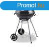 Faszenes Barbecue St Tetvel s Kerekekkel EDM 73834 Feket