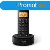 Philips D1601B/53 dect telefon fekete 300mah