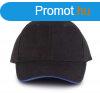 KP011 hat paneles Baseball sapka K-UP, Black/Royal Blue-U