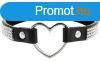 COQUETTE CHIC DESIRE - VEGAN LEATHER CHOKER WITH HEART