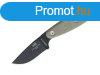 ESEE Izula II Black 1095 Green Canvas Micarta, Black Sheath 