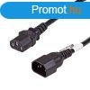 Akyga AK-PC-07A Extension Power Cable C13 / C14 3.0m Black