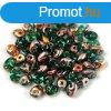 Superduo cseh prselt ktlyuk gyngy - 2.5x5mm - Emerald Ap