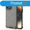 Honeycomb tok iPhone 14 Pro Max Armor hibrid tok fekete