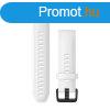 Garmin QuickFit 20 Watch Bands White Silicone with Black Har