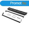 LANBERG Patch Panel 48port 2U 19inch cat.6 UTP black