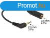 DeLock Audio Cable Stereo jack 2,5mm 3 pin male angled > 