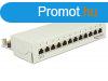 DeLock Desktop Patch Panel 12 Port Cat.6 Grey