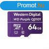 Western Digital 64GB microSDXC Class10 UHS-I (U1) Purple QD1