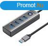 Orico PDD4U USB-4x USB 3.0 hub adapter (szrke)