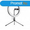 Selfie ring light LED krlmpa, asztali llvnnyal - 24W