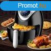 Elite 3,6 L-es Air Fryer + receptknyv, 1600W olaj nlkli 