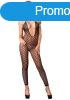  7289035 Seamless Crochet Footless Low Back Bodystocking O/S