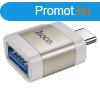 Hoco UA31C adapter Type-C - USB-A 3A OTG - szrke