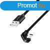 Logilink USB 2.0 Type-C cable C/M 180 to USB-A/M alu 1m Bla