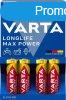 Elem, AA ceruza, 4 db, VARTA "Longlife Max Power"