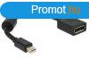 DeLock Adapter mini Displayport 1.2 male > Displayport fe