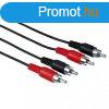 Hama FIC ECO 2RCA-2RCA sszektkbel 1,5m Black/Red