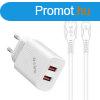 S-Link Hlzati tlt - SL-EC50L (2db USB, 5V/3A, 12W, Gyors