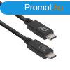 ACT AC7431 USB4 20Gbps connection cable C male - C male 1m U