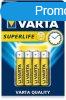 Elem Varta Superlife Srga Aaa / Mikro 4Db Super Heavy Duty