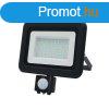 Nedes Led Reflektor 50W 4000K IP65 Fekete Mozgsrzkelvel