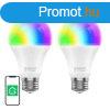 Gosund WiFi WB4-2 RGB LED Okosizz E27, 2 db, Tuya