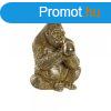 Dekoratv Figura DKD Home Decor Aranysrga Gyanta Gorilla Ko