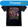 Rvid ujj pl DC Comics Villains Fekete Unisex MOST 16606 