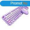 MOFII Lovely 2.4G Wireless Keyboard + Mouse Set (Purple)