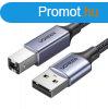 UGREEN USB 2.0 A-B kbel, 5 m (fekete)