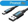 USB 2.0 A to Mini-B cable Vention COMBD 0.5m Black PVC