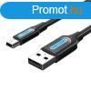 USB 2.0 A to Mini-B cable Vention COMBG 1.5m Black PVC