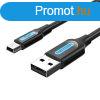 USB 2.0 A to Mini-B cable Vention COMBH 2m Black PVC