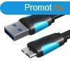 Flat USB 3.0 A to Micro-B cable Vention VAS-A12-B200 2m Blac