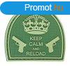 WARAGOD Tapasz 3D Keep Calm and Reload oliv 5cm