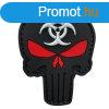 WARAGOD Tapasz 3D Punisher Biohazard 7.5x5.6cm