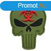 WARAGOD Tapasz 3D Punisher Biohazard OG 7.5x5.6cm